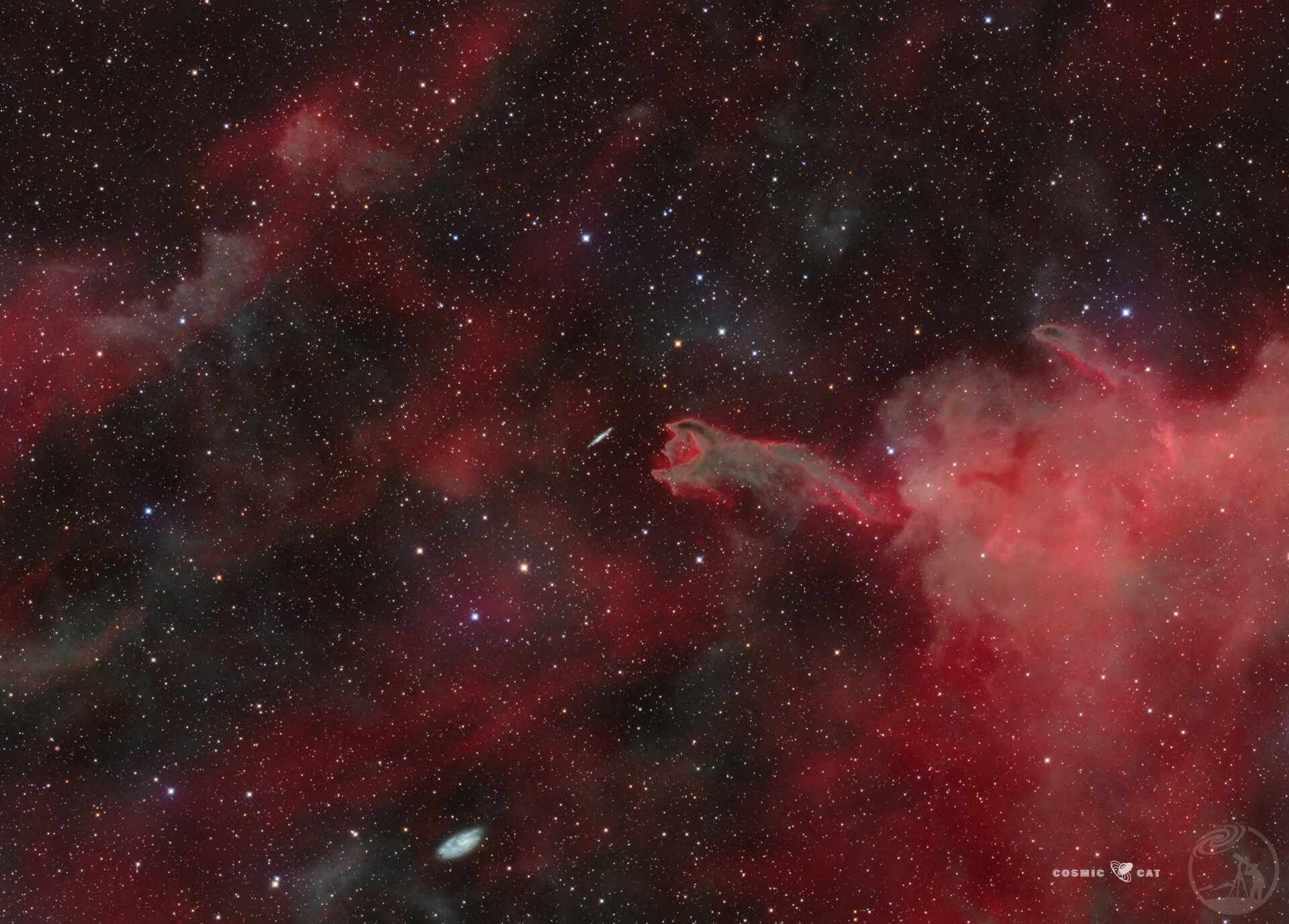 “宇宙吞噬者星云”CG4（NGC 2427：我只是路过吃瓜）