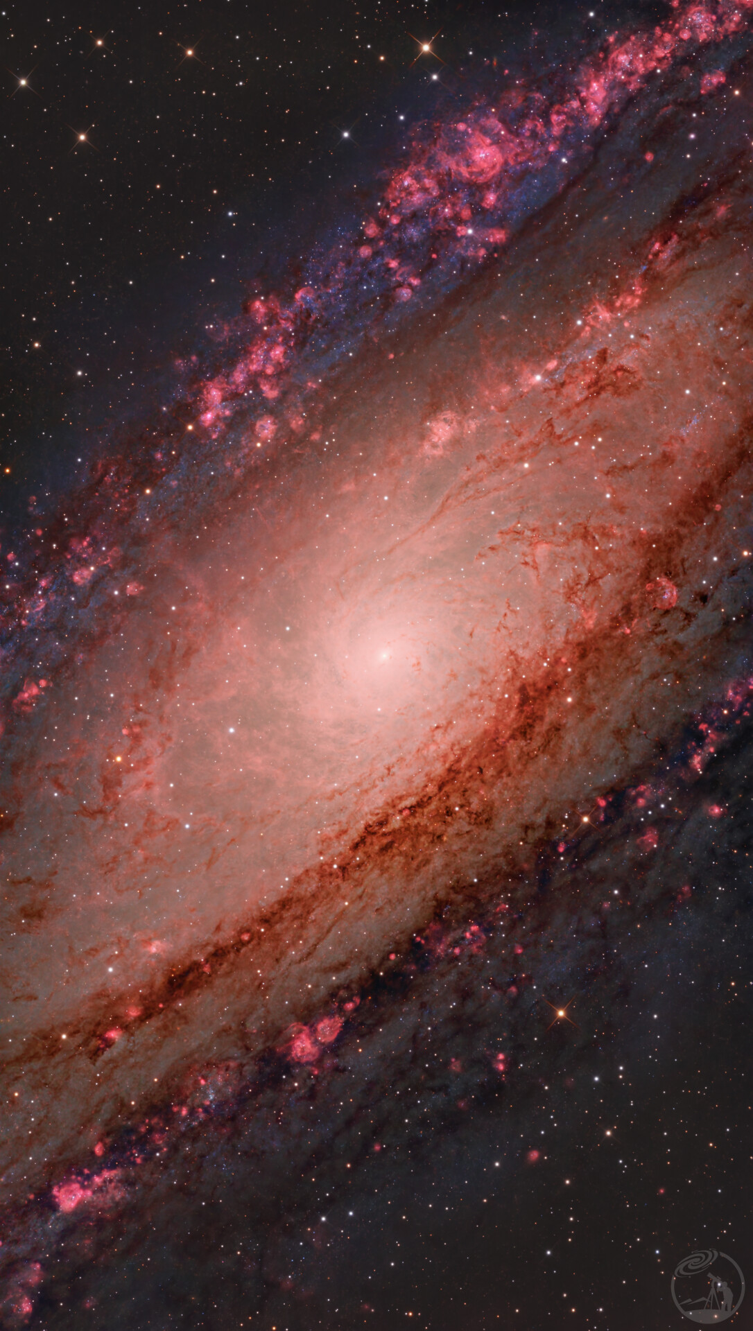 M31的核心螺旋