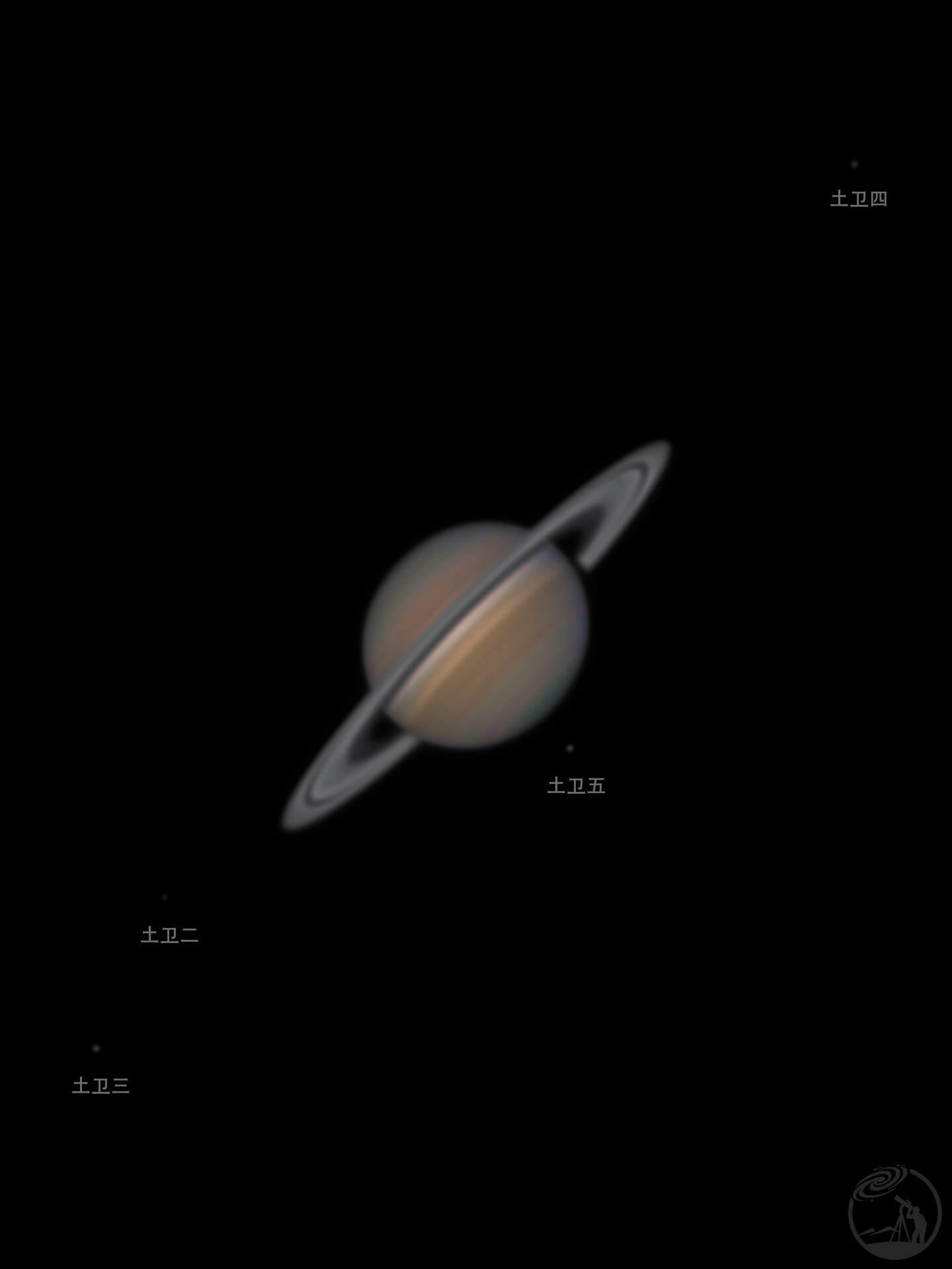 尝试黑白相机拍摄土星