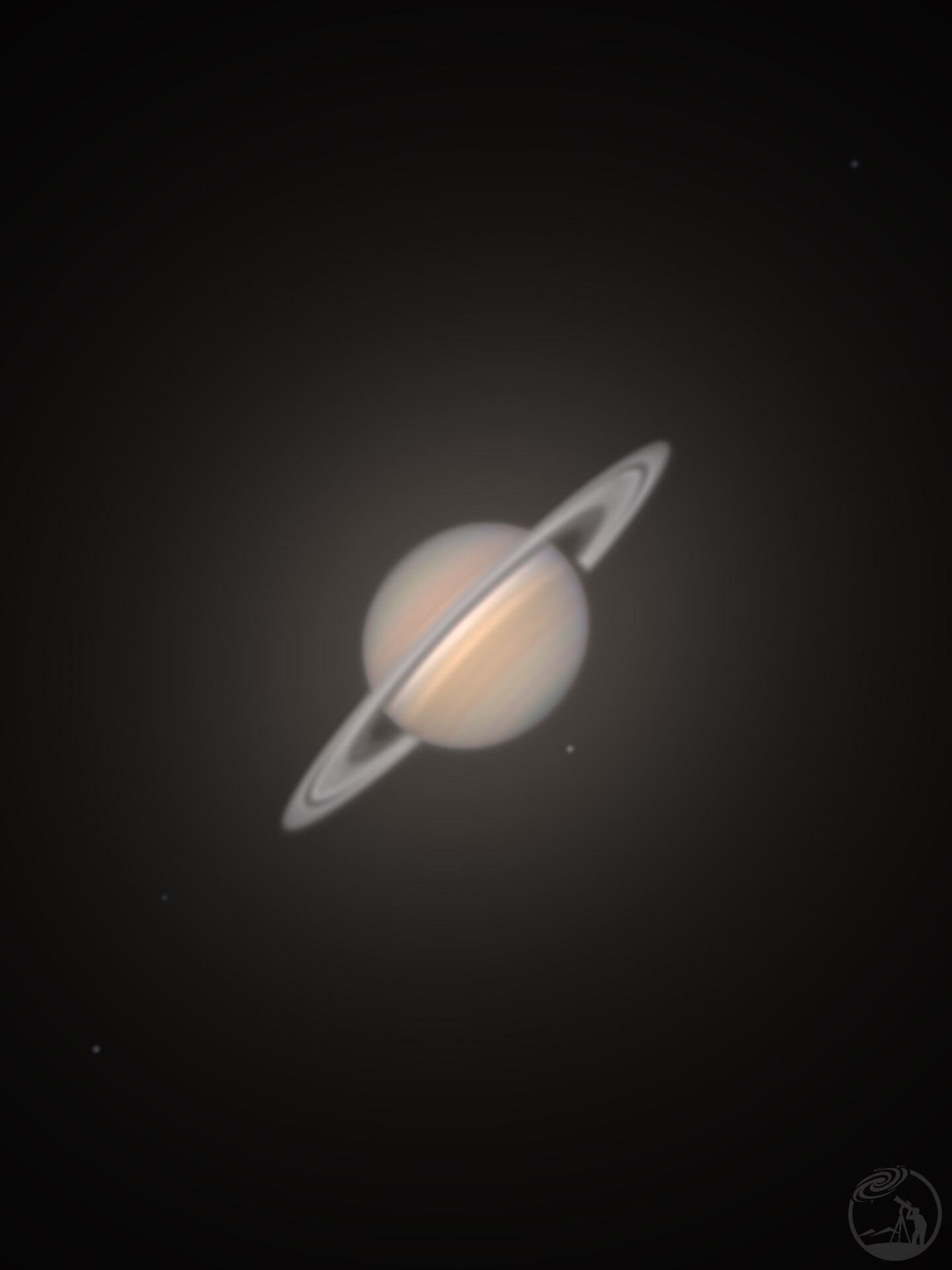 尝试黑白相机拍摄土星