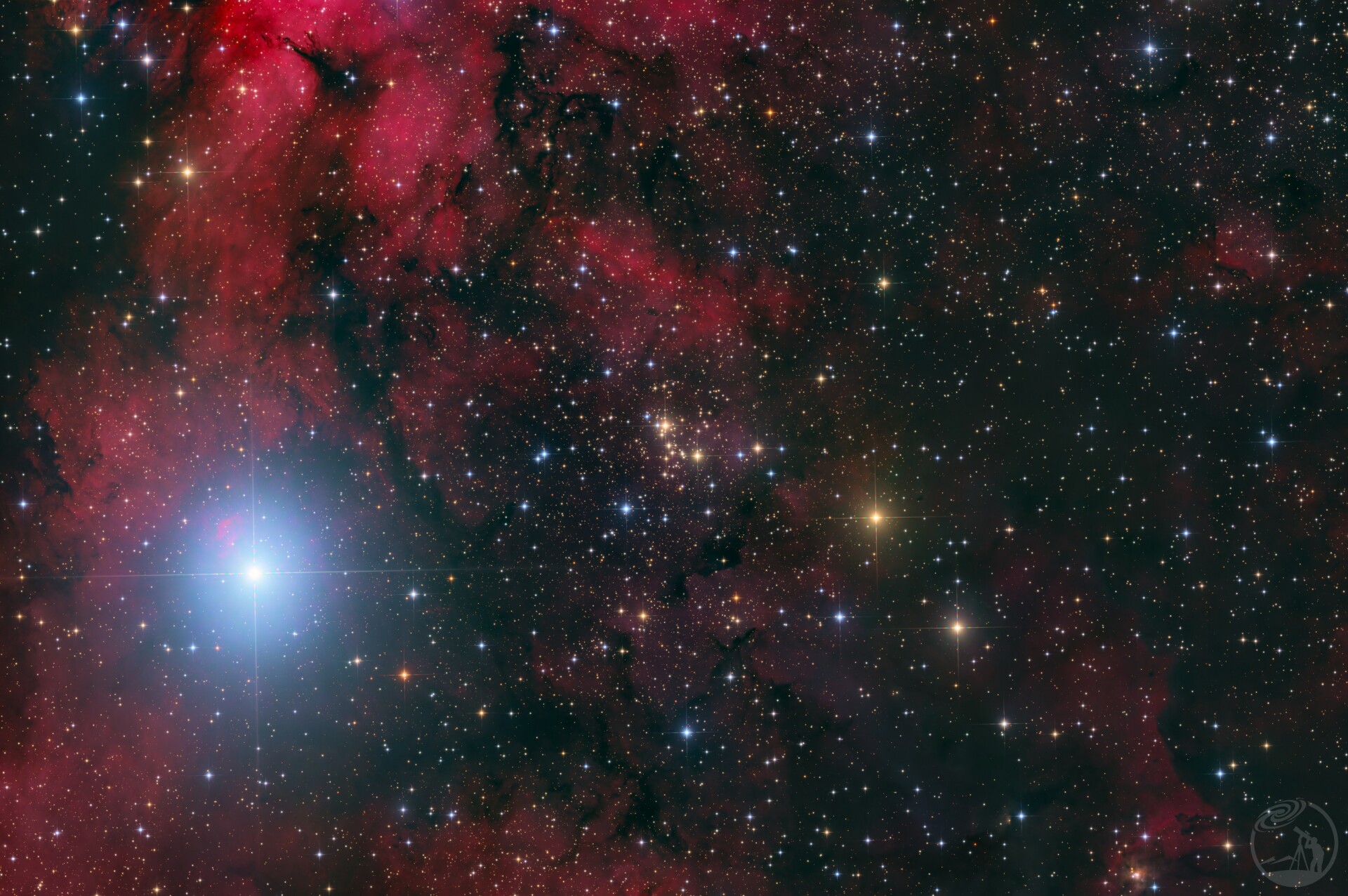 蝶翼间的尺蠖 · NGC 6910