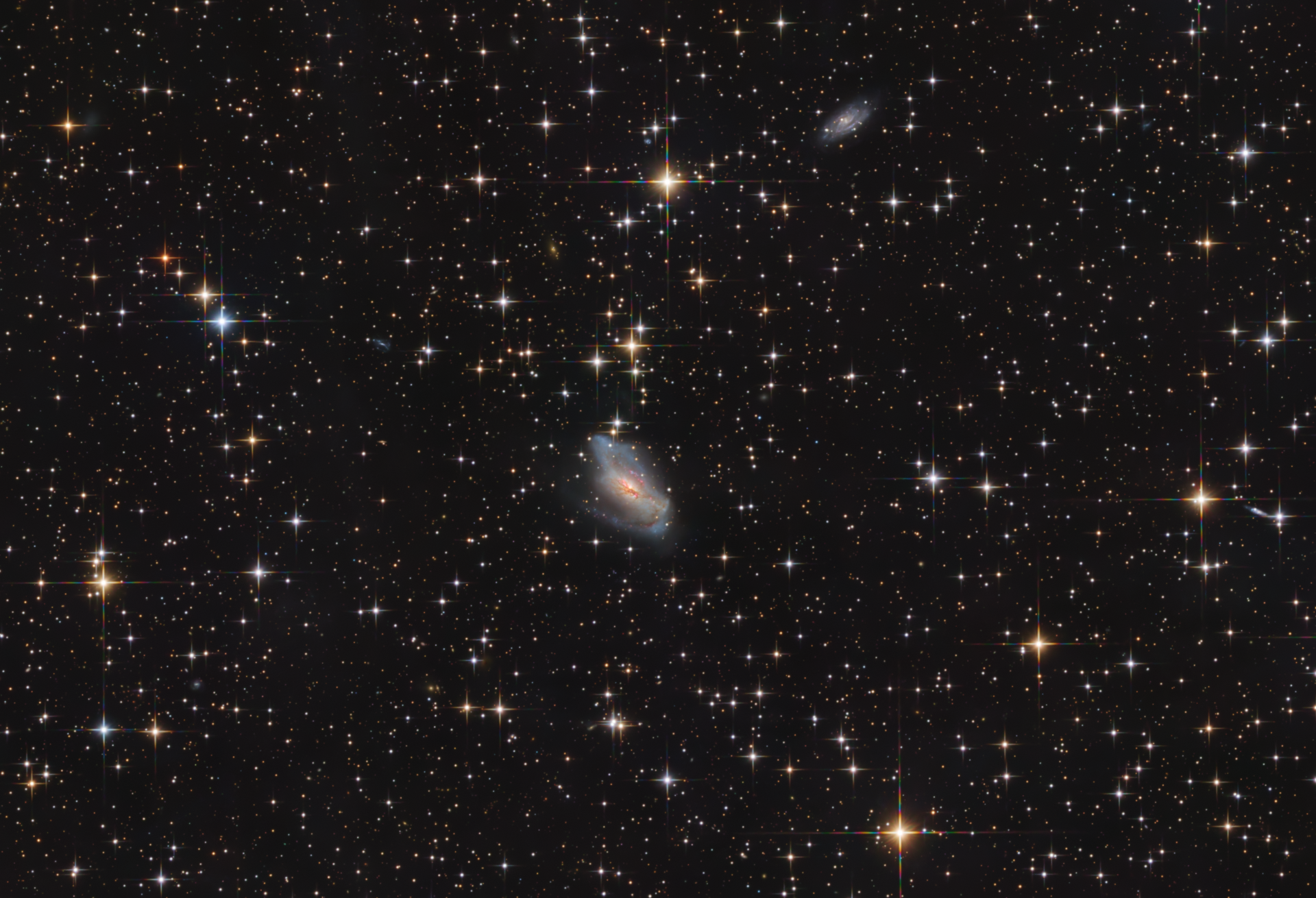 NGC2146 Dusty Hand Galaxy