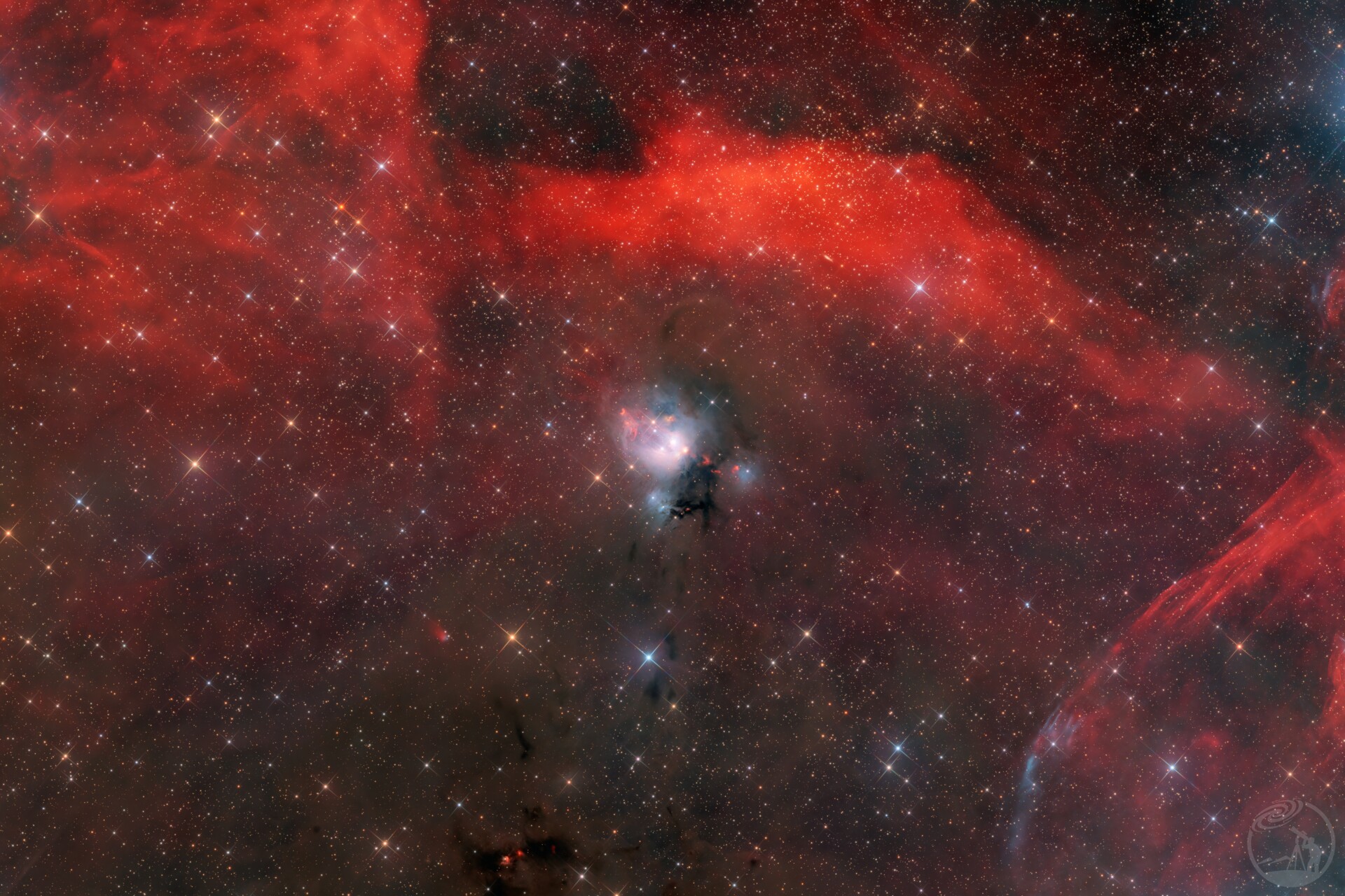 NGC7129 LRGBHO 花苞升级版