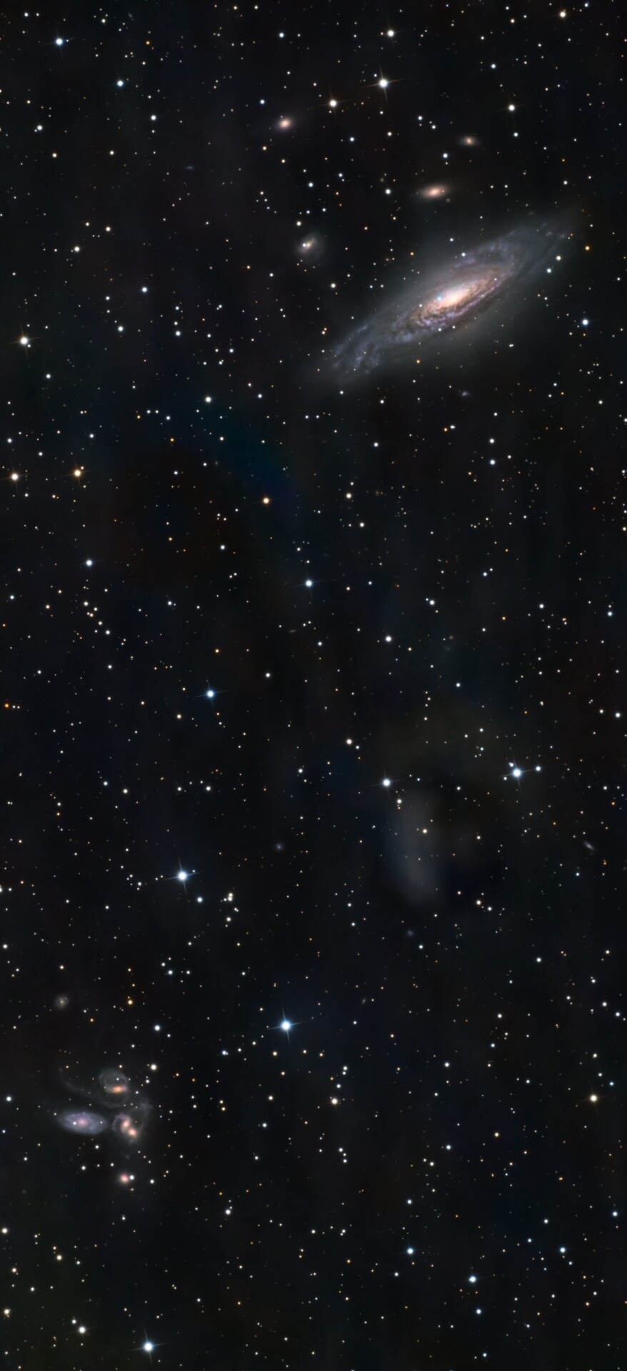 ngc7331鹿舔星系和hcg92史蒂夫五重奏