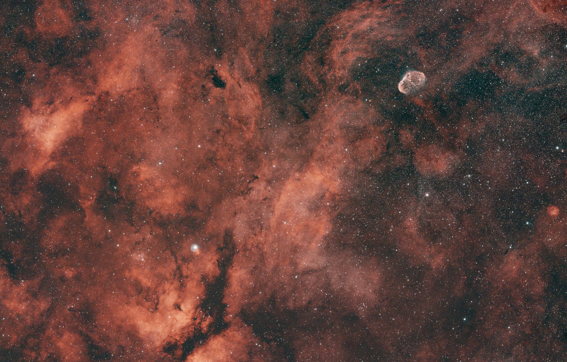 ngc6888天鹅座广域