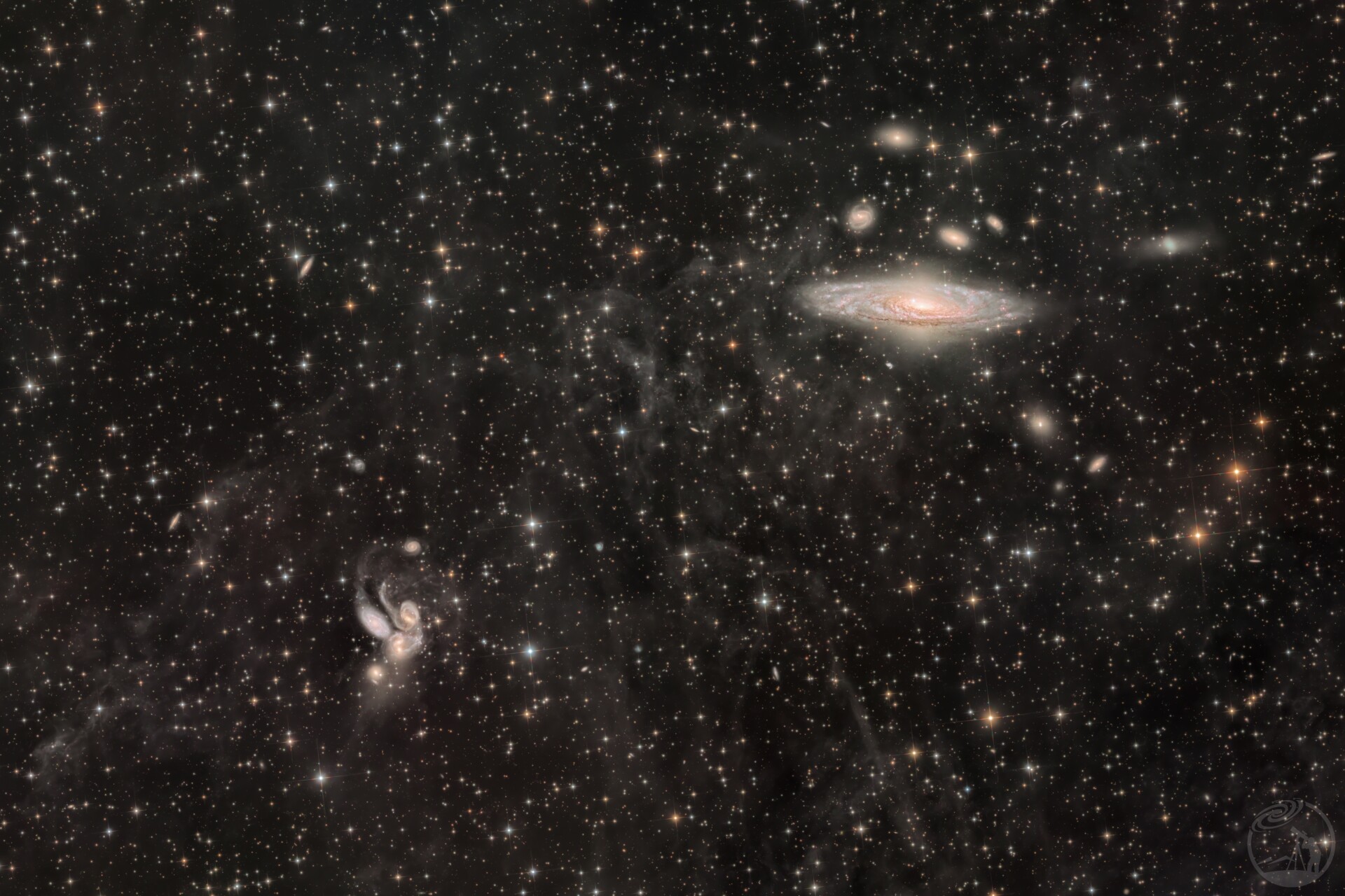 姗姗来迟的NGC7331超新星-鹿舔星系群与史蒂芬五重奏