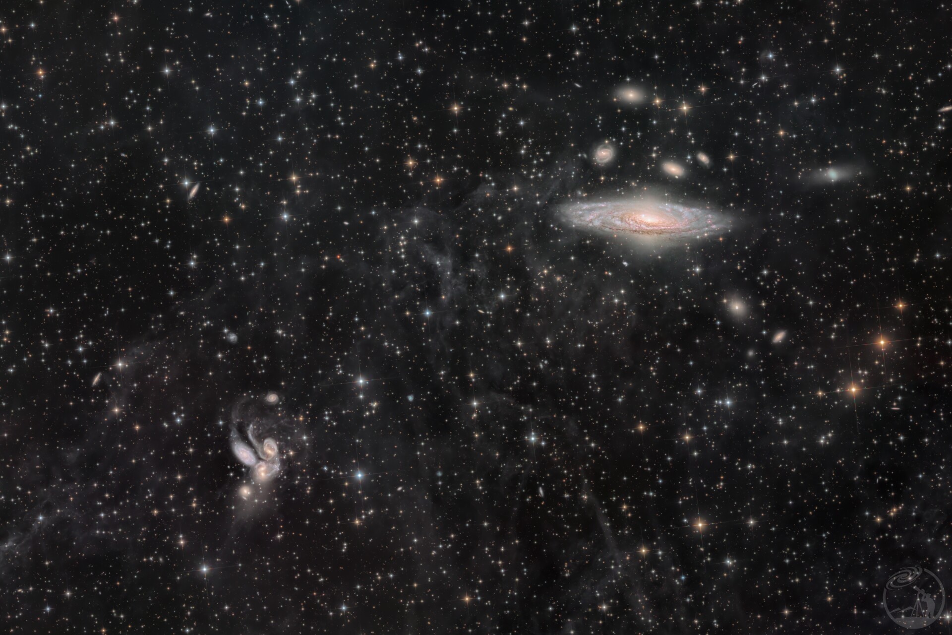 姗姗来迟的NGC7331超新星-鹿舔星系群与史蒂芬五重奏